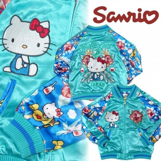 hKSJ-504K ハローキティプリント袖スカジャン