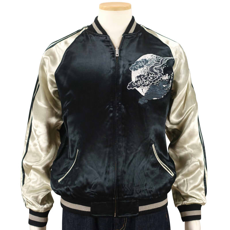 GKJ-006 月と麒麟刺繍スカジャン