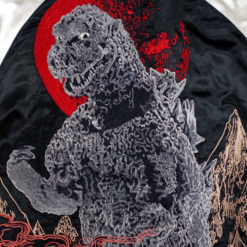 GZSJ-101 ゴジラ刺繍スカジャン ゴジラ×スイッチプランニング