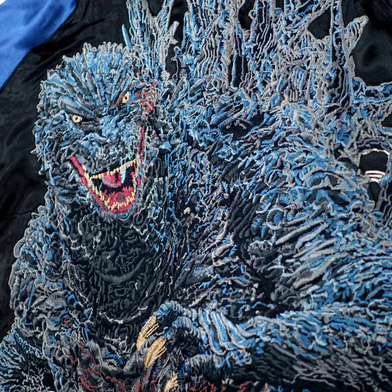 GZSJ-103 ゴジラ-1.0刺繍スカジャン ゴジラ×スイッチプランニング