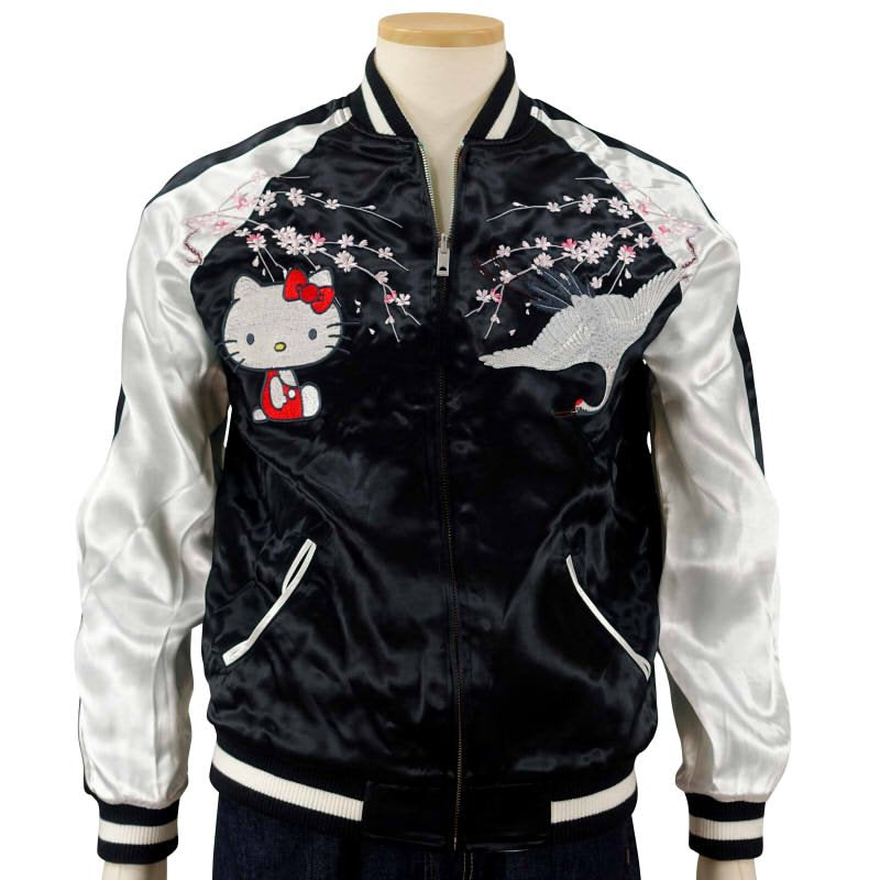 hKSJ-005 鯉頭ハローキティ刺繍スカジャン