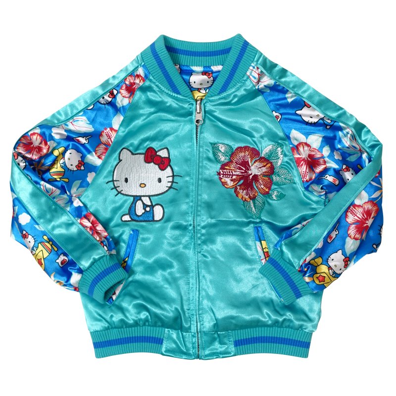 hKSJ-504K ハローキティプリント袖スカジャン