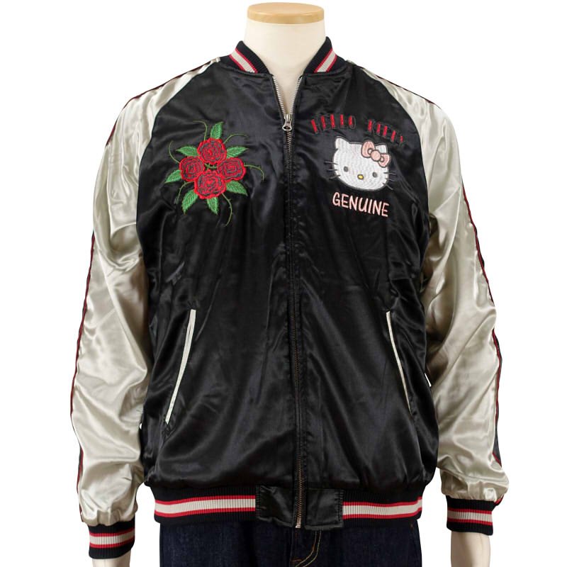 hKSJ-507 トランプハローキティ刺繍スカジャン