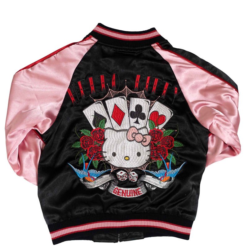 hKSJ-507 トランプハローキティ刺繍スカジャン