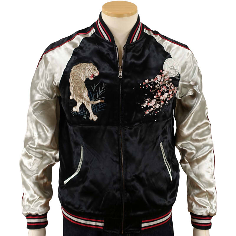 JSKJ-511 月に白虎刺繍スカジャン