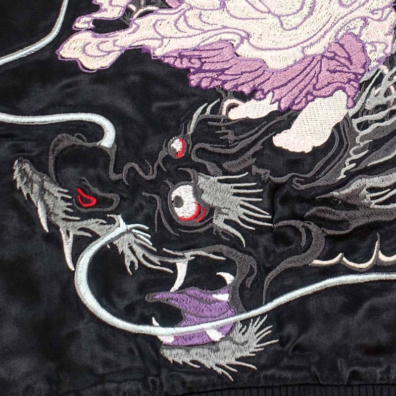 JSKJ-512 龍頭観音刺繍スカジャン