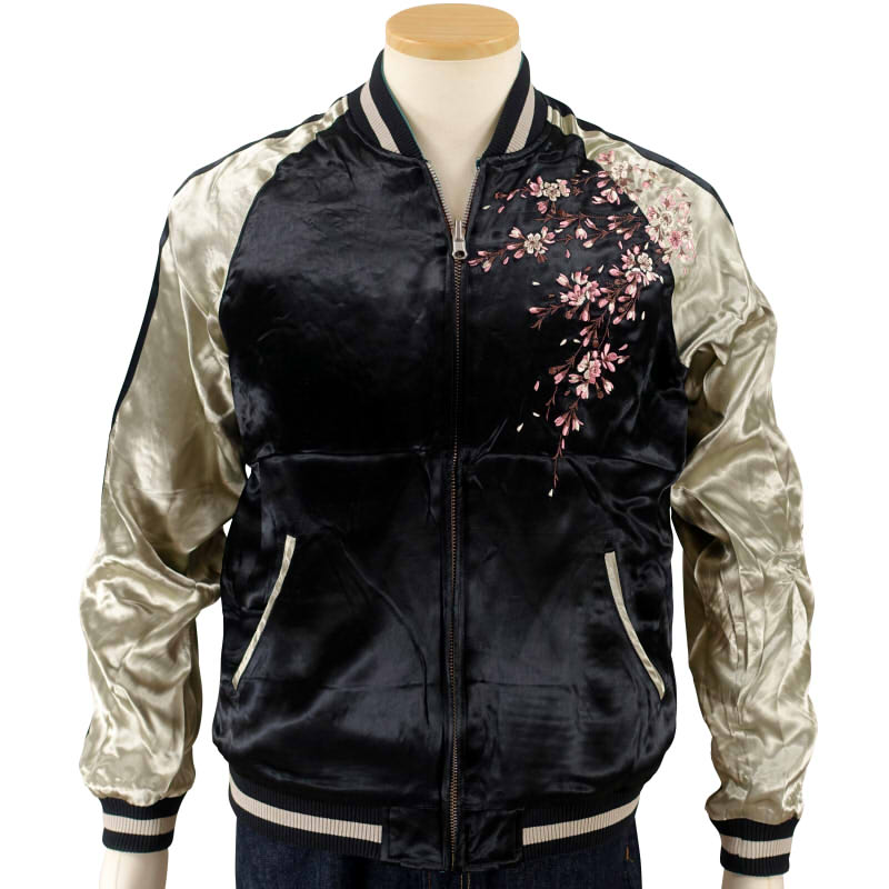 JSKJ-522 桜刺繍リバーシブルスカジャン