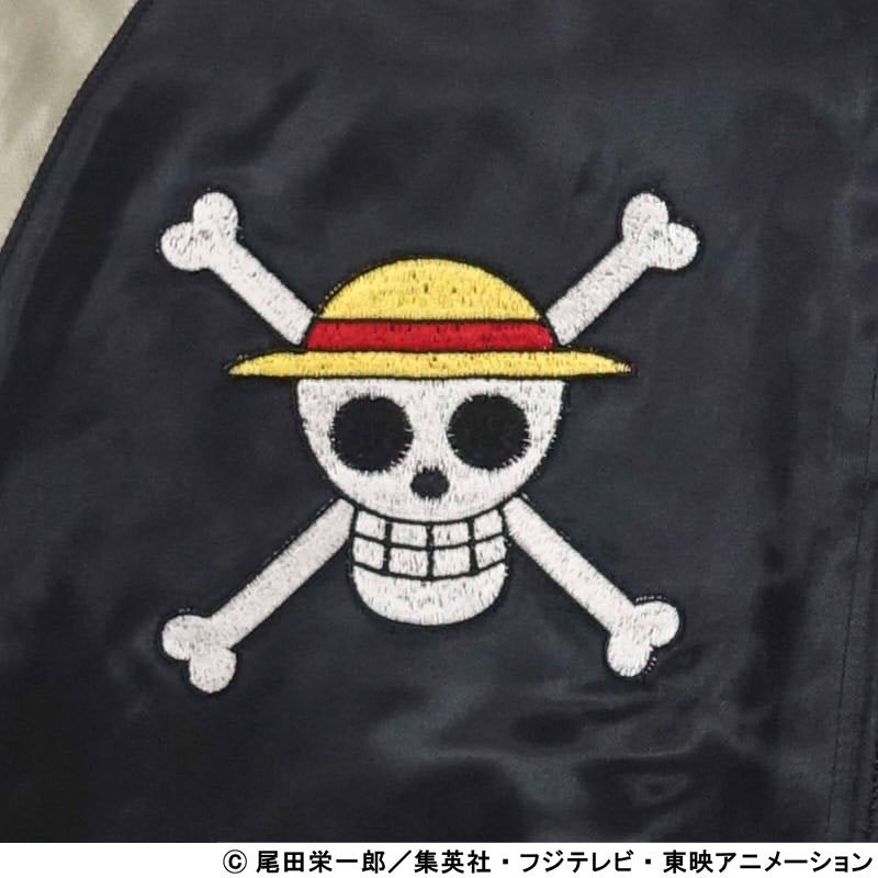 6/15 on sale ルフィ・ゾロ・サンジ刺繍スカジャン OPSJ-101 ONE PIECE × Switch Planning