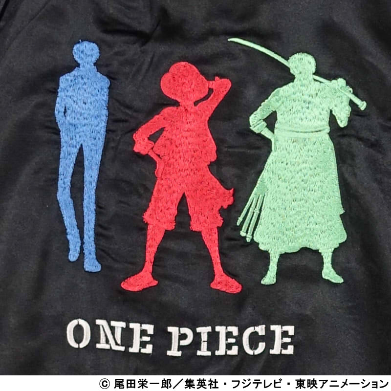 6/15 on sale ルフィ・ゾロ・サンジ刺繍スカジャン OPSJ-101 ONE PIECE × Switch Planning