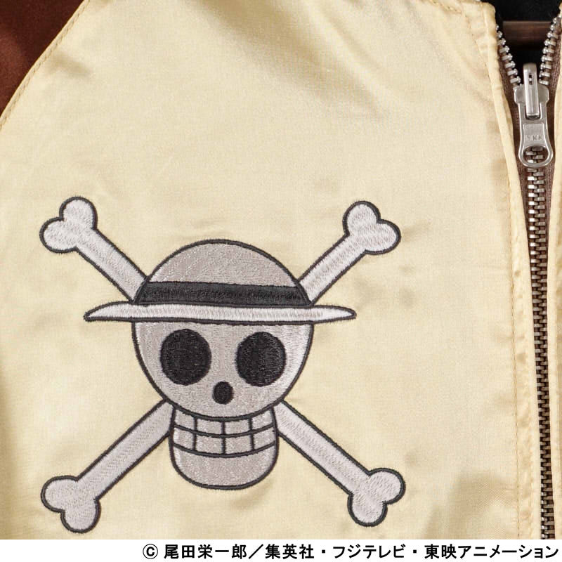 6/15 on sale ルフィ手配書刺繍スカジャン OPSJ-501 ONE PIECE × Switch Planning