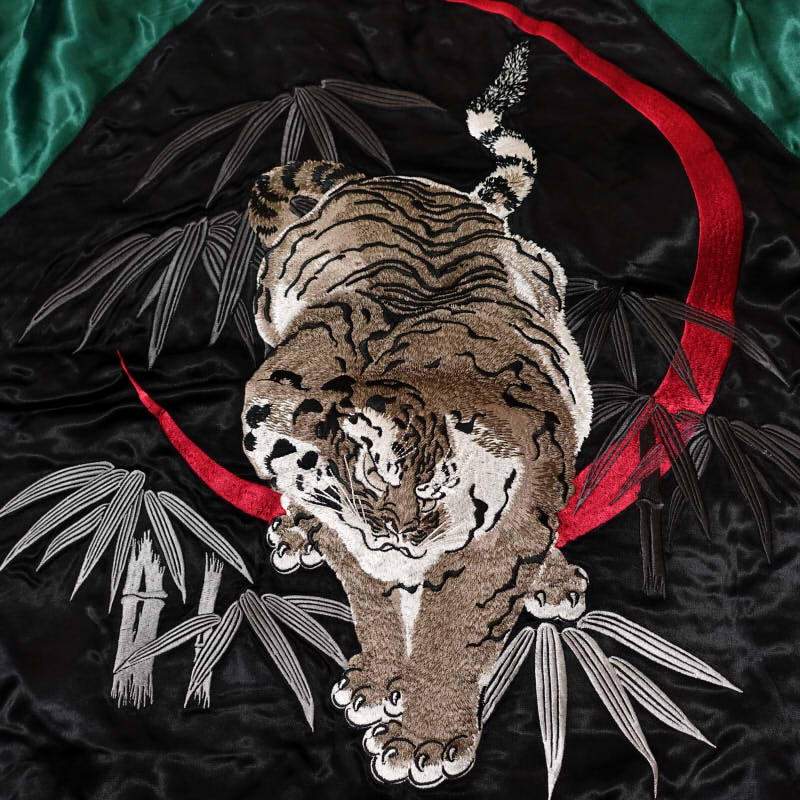 SKJ-006 緋月と虎刺繍スカジャン