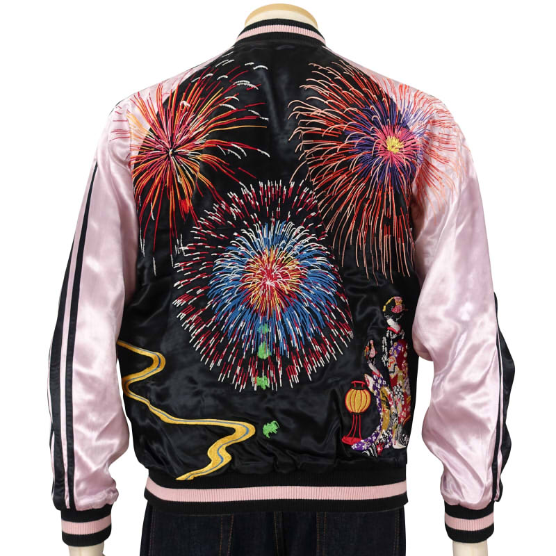 SKJ-012 花火と舞妓刺繍スカジャン