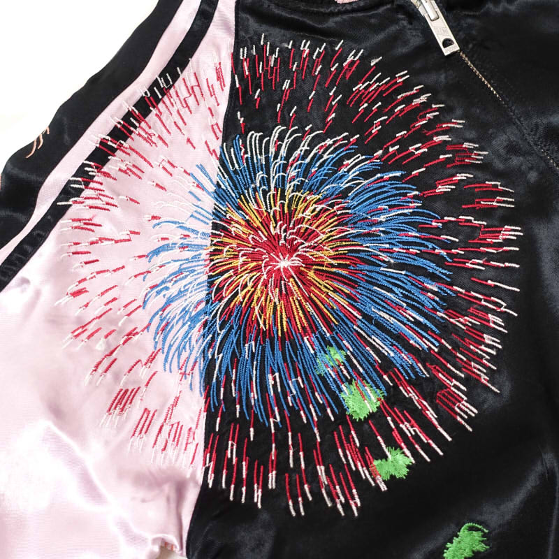 SKJ-012 花火と舞妓刺繍スカジャン