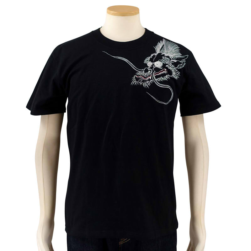 ST-401 雲龍刺繍半袖Tシャツ