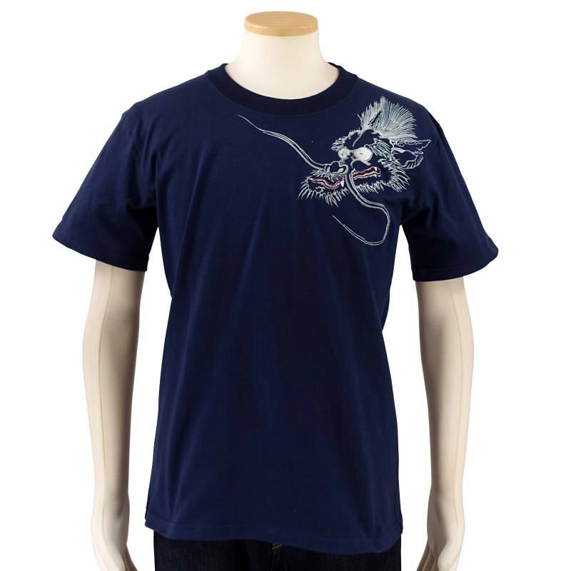 ST-401 雲龍刺繍半袖Tシャツ