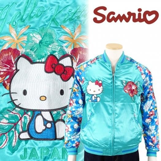 hKSJ-504 ハローキティプリント袖スカジャン