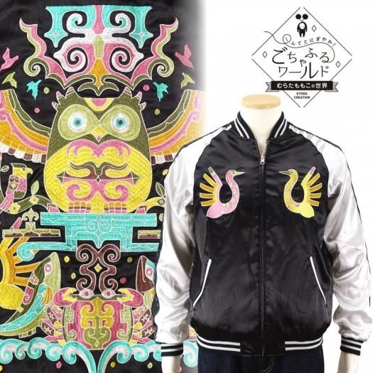 カムイの晩餐刺繍スカジャン GFSJ-002【ごちゃふるワールド × SwitchPlanning】