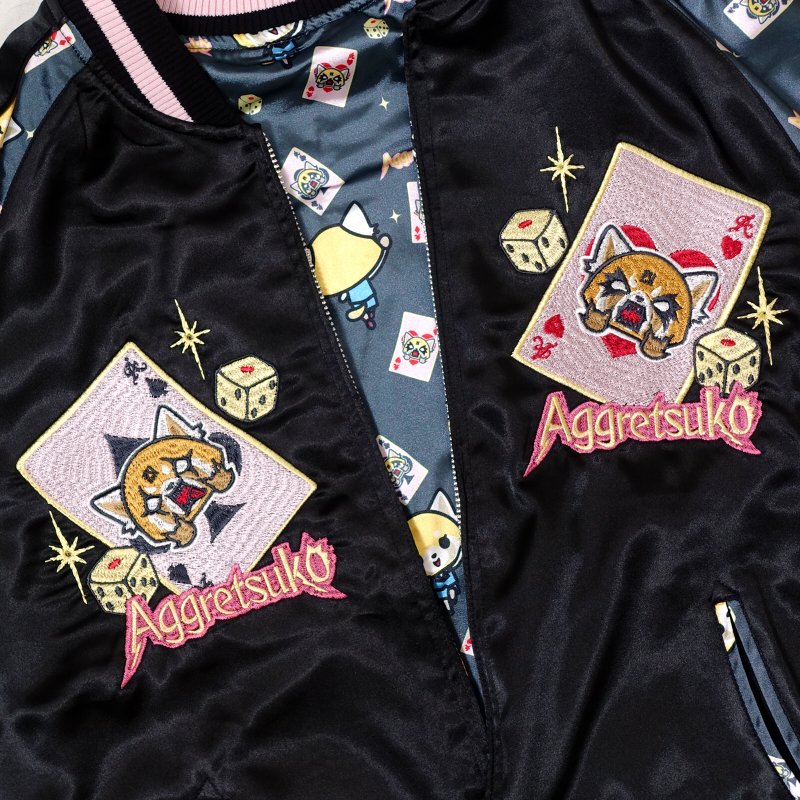 ARSJ-003 烈子&トランププリント袖スカジャン サンリオ×Switch Planning