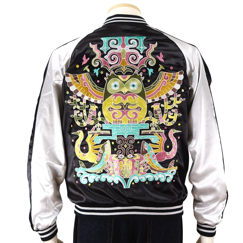 カムイの晩餐刺繍スカジャン GFSJ-002【ごちゃふるワールド × SwitchPlanning】