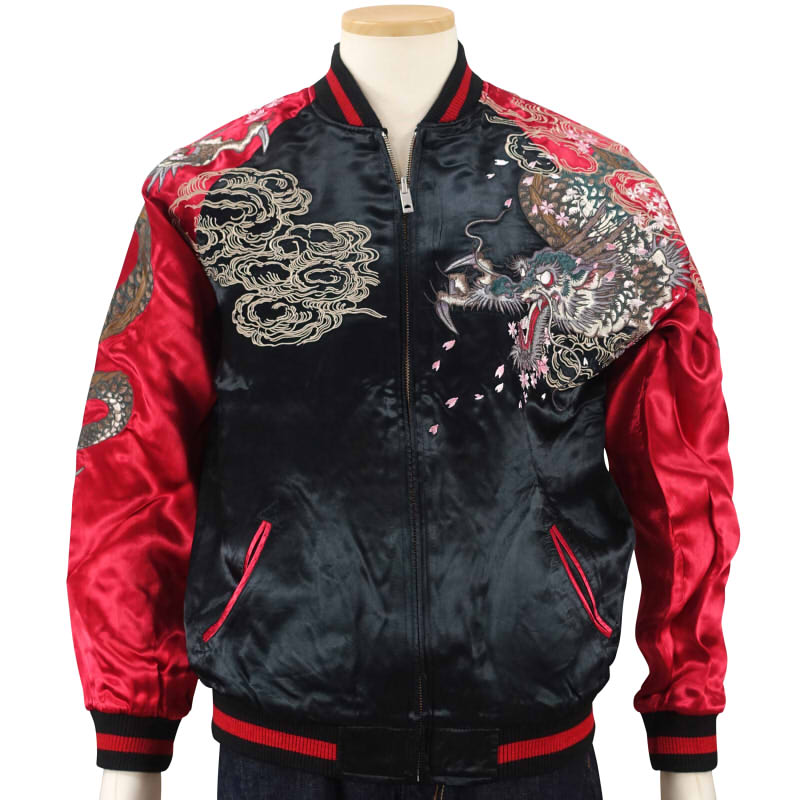 GKJ-001 暴れ龍刺繍スカジャン