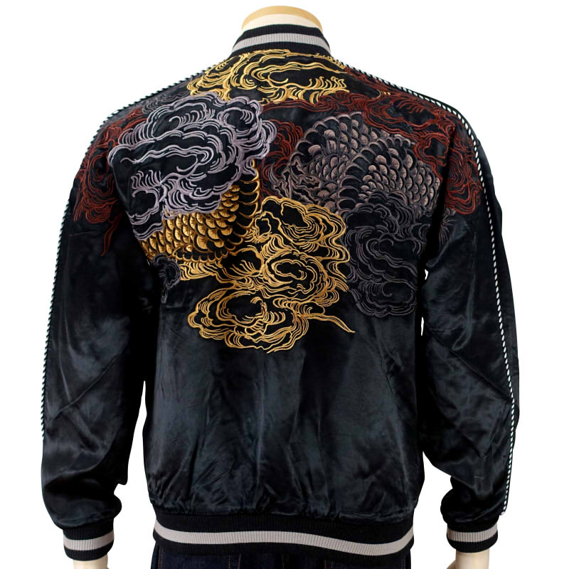 GKJ-009 金銀阿吽龍刺繍スカジャン