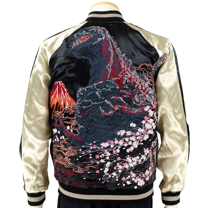 GZSJ-102 シン・ゴジラ刺繍スカジャン ゴジラ×スイッチプランニング