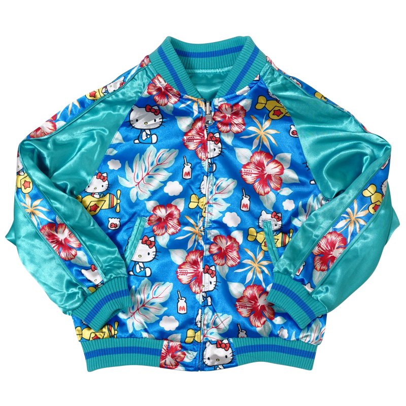 hKSJ-504K ハローキティプリント袖スカジャン