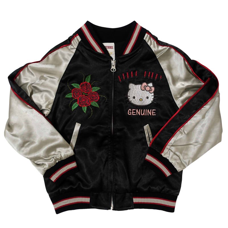 hKSJ-507 トランプハローキティ刺繍スカジャン