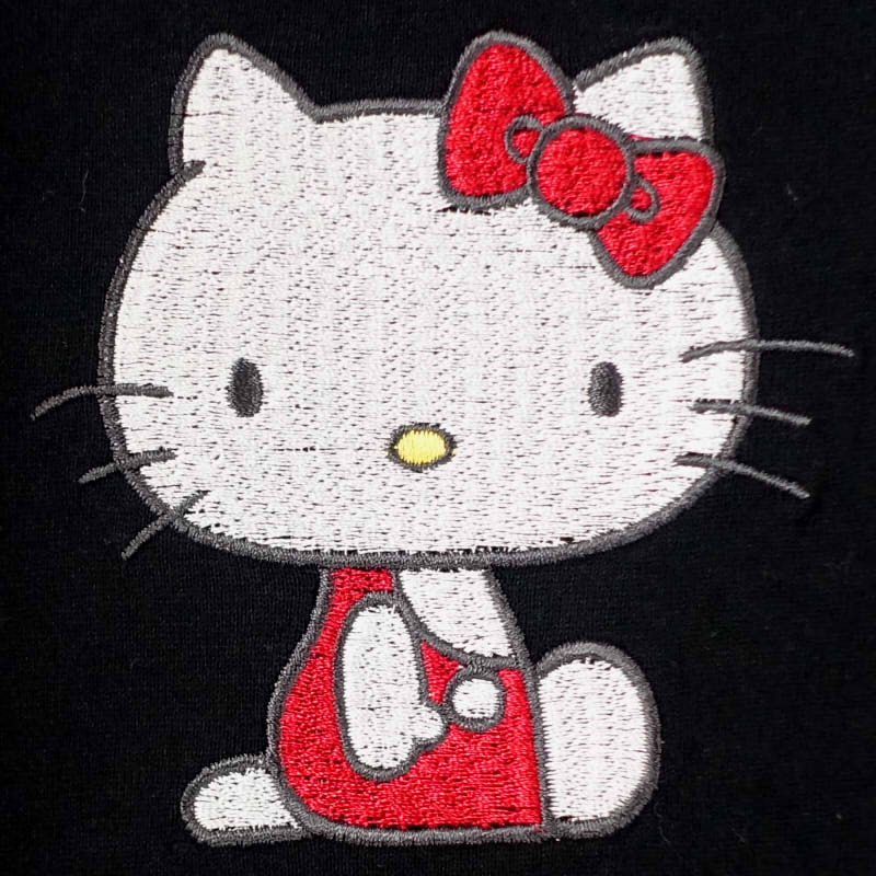 hKST-001 ハローキティと富士五重塔刺繍Tシャツ