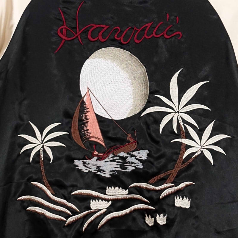 JSKJ-003 ハワイと龍刺繍リバーシブルスカジャン