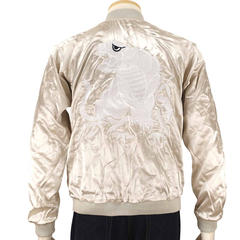 JSKJ-004 ハワイ地図と白虎刺繍リバーシブルスカジャン