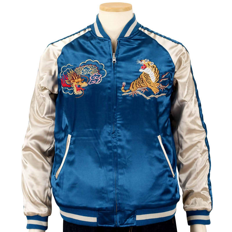 JSKJ-006 鷹虎龍刺繍/別珍リバーシブルスカジャン