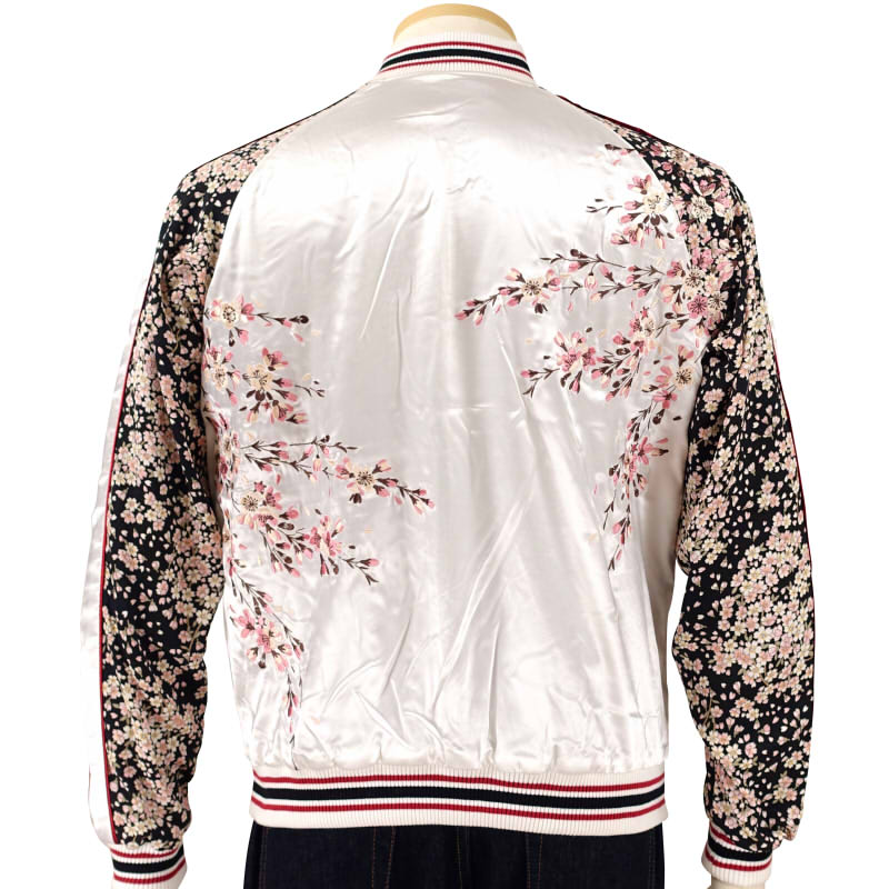 JSKJ-301 桜刺繍ちりめん袖スカジャン