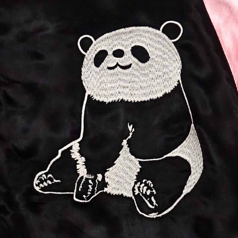 JSKJ-504 パンダ刺繍スカジャン