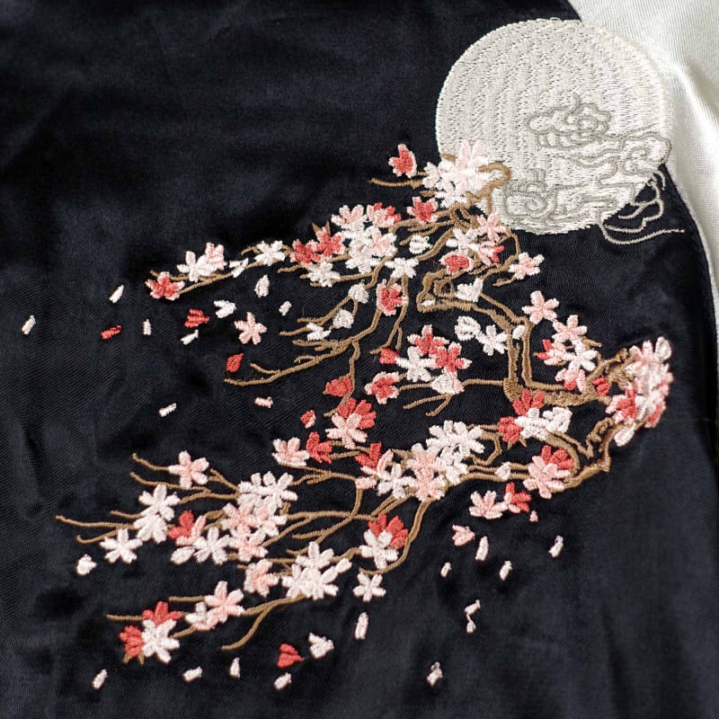 JSKJ-511 月に白虎刺繍スカジャン