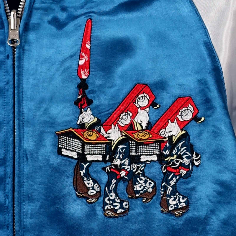 JSKJ-513 狐の嫁入り刺繍スカジャン