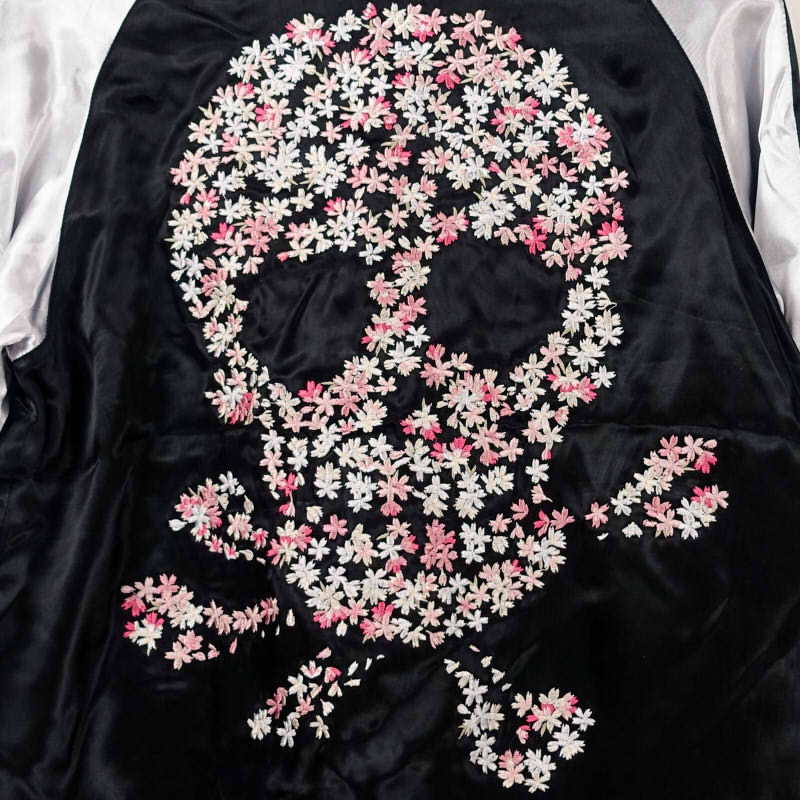 JSKJ-515 桜髑髏刺繍スカジャン