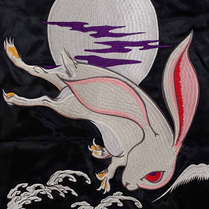 JSKJ-516 月兎刺繍スカジャン