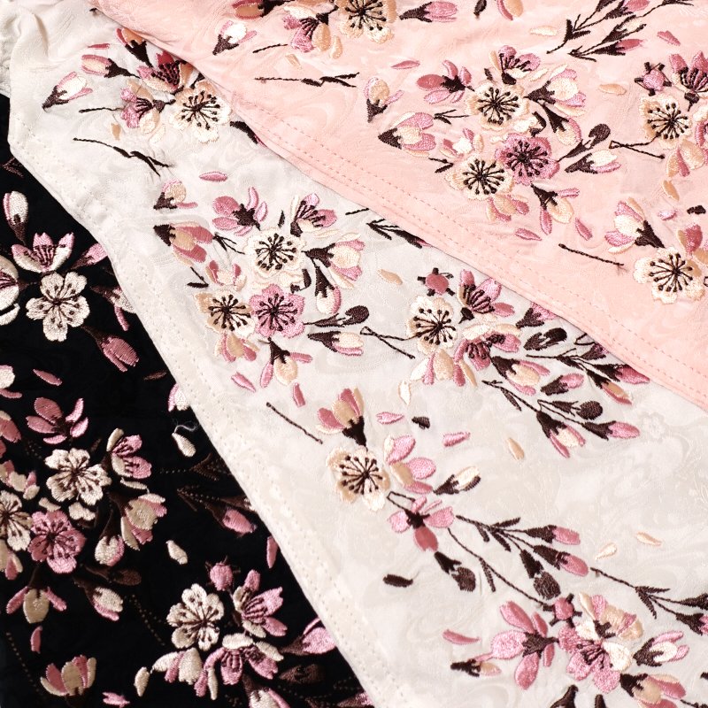 LS-003 桜刺繍刺繍ジャガードシャツ