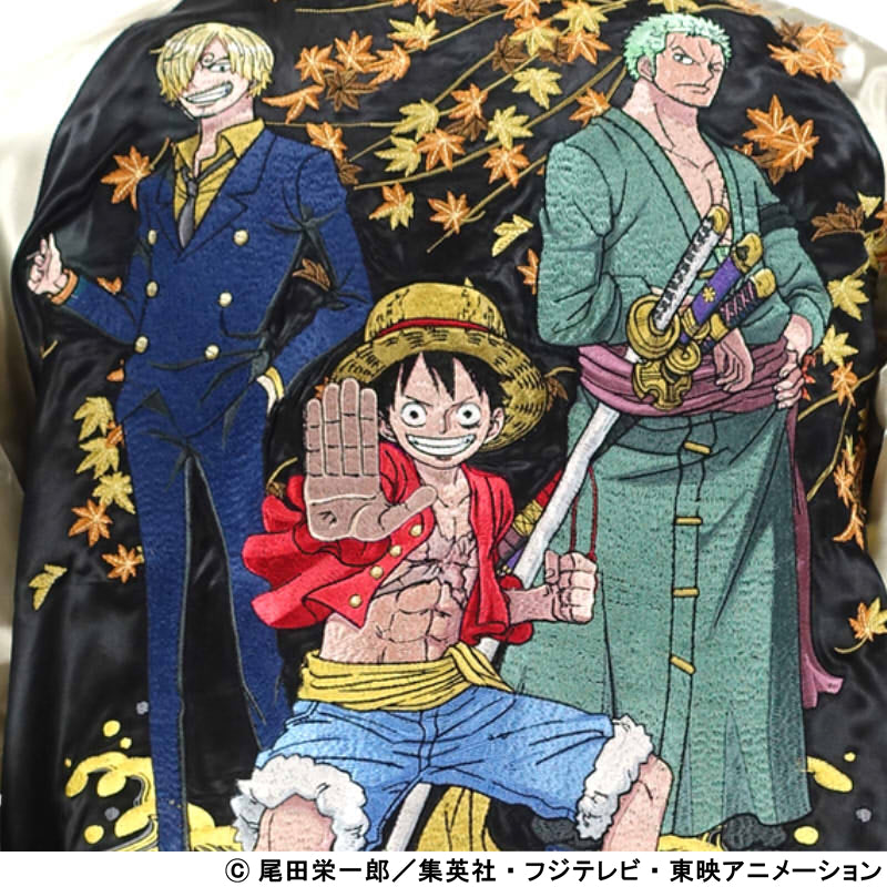6/15 on sale ルフィ・ゾロ・サンジ刺繍スカジャン OPSJ-101 ONE PIECE × Switch Planning
