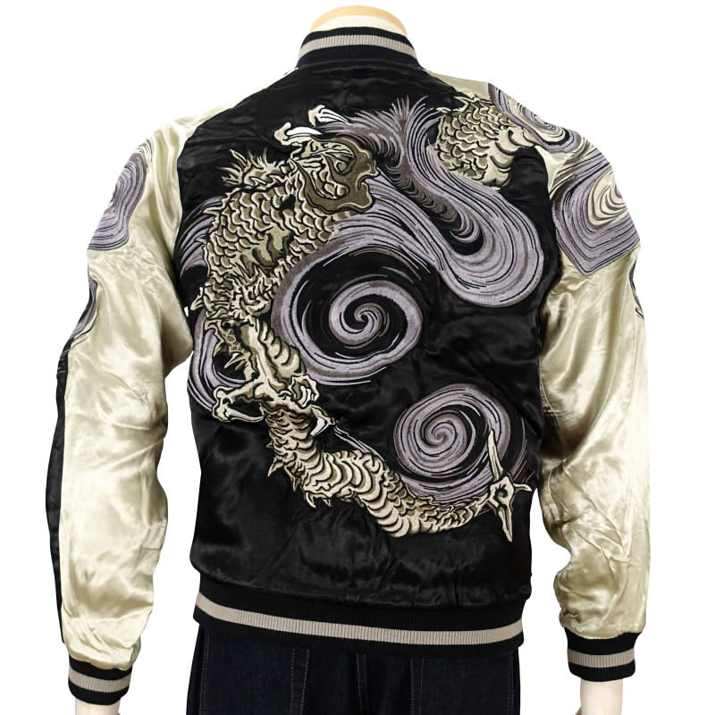 SKJ-002 渦龍刺繍スカジャン