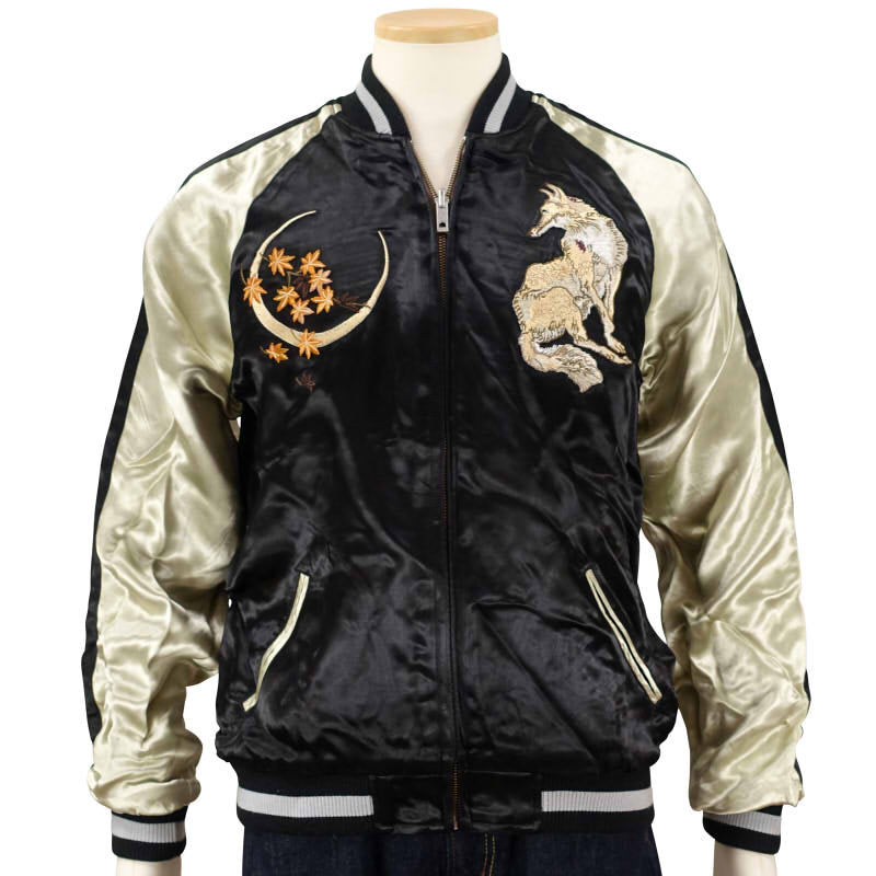 SKJ-003 月と狐刺繍スカジャン