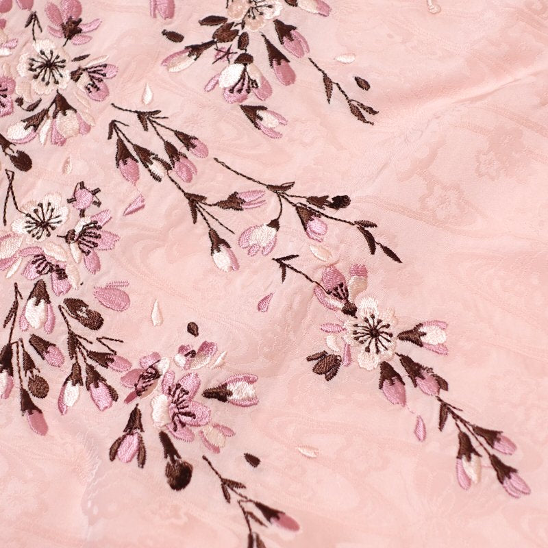 SS-001 桜と金魚刺繍ジャガードシャツ