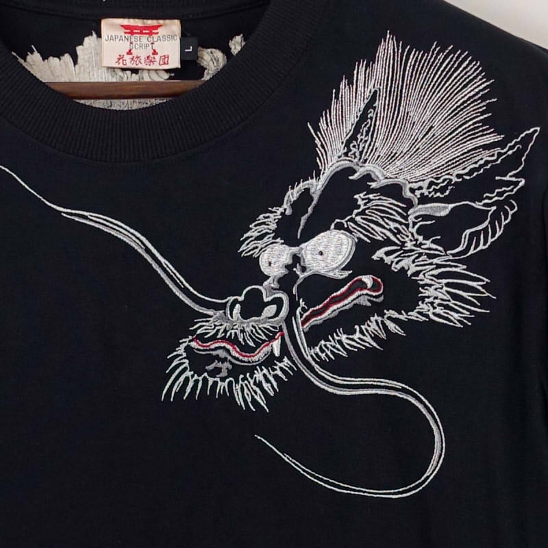 ST-401 雲龍刺繍半袖Tシャツ